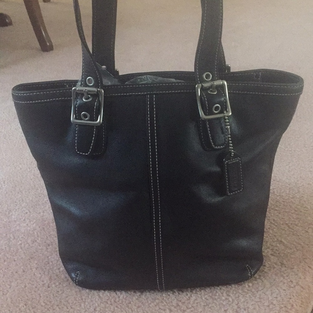 Authentic black coach bag